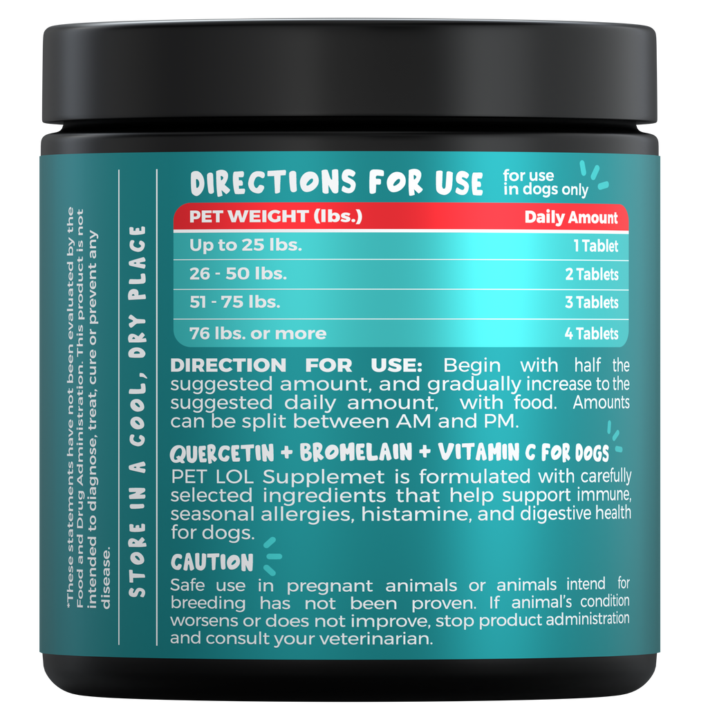 Quercetin for Dogs with Bromelain