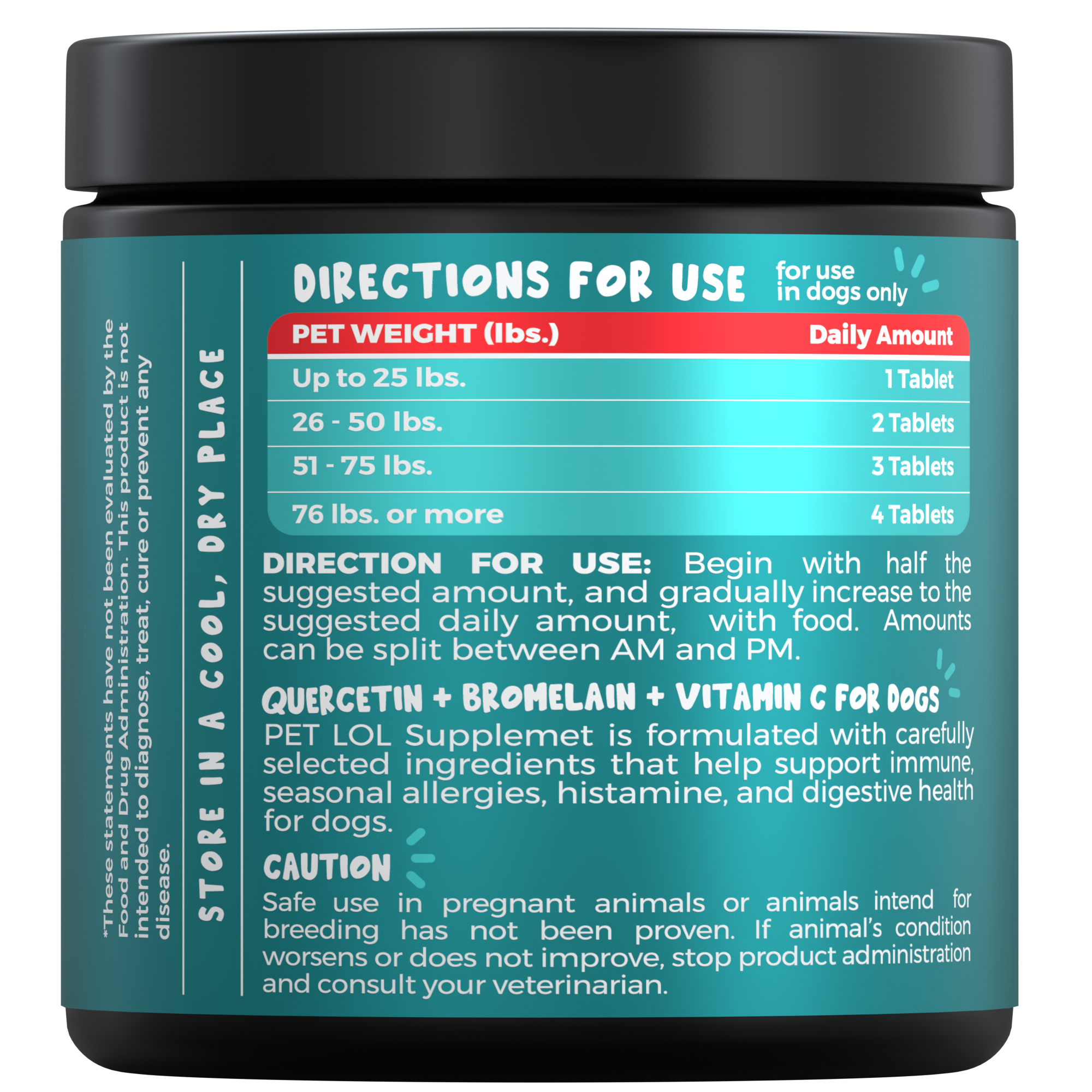 Quercetin for Dogs with Bromelain