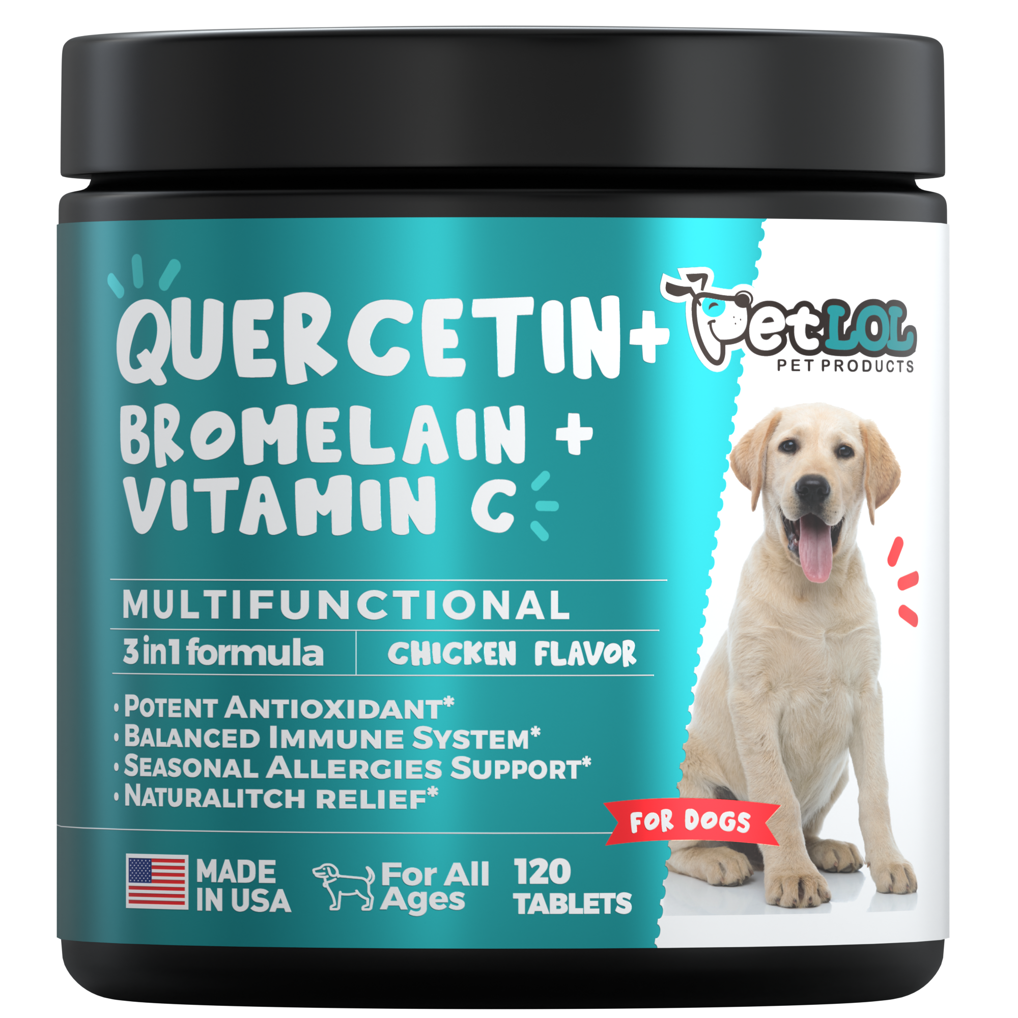 Quercetin for Dogs with Bromelain