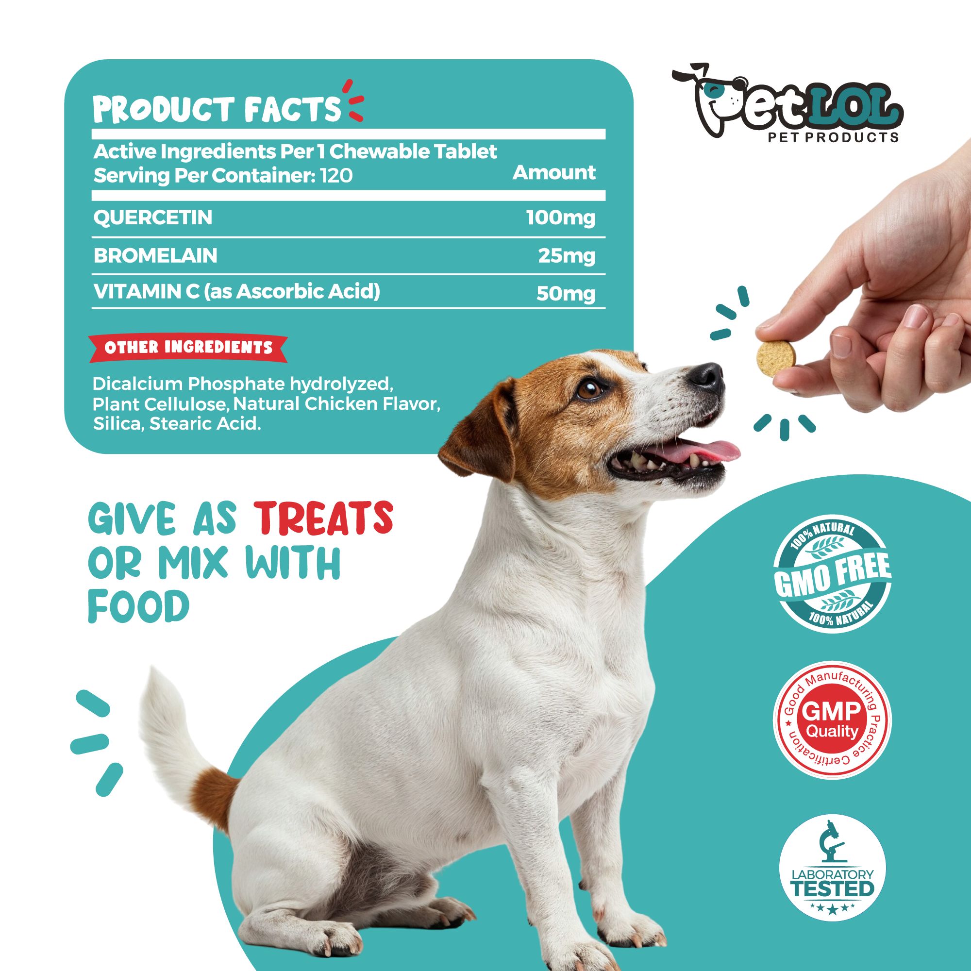 Quercetin for Dogs with Bromelain