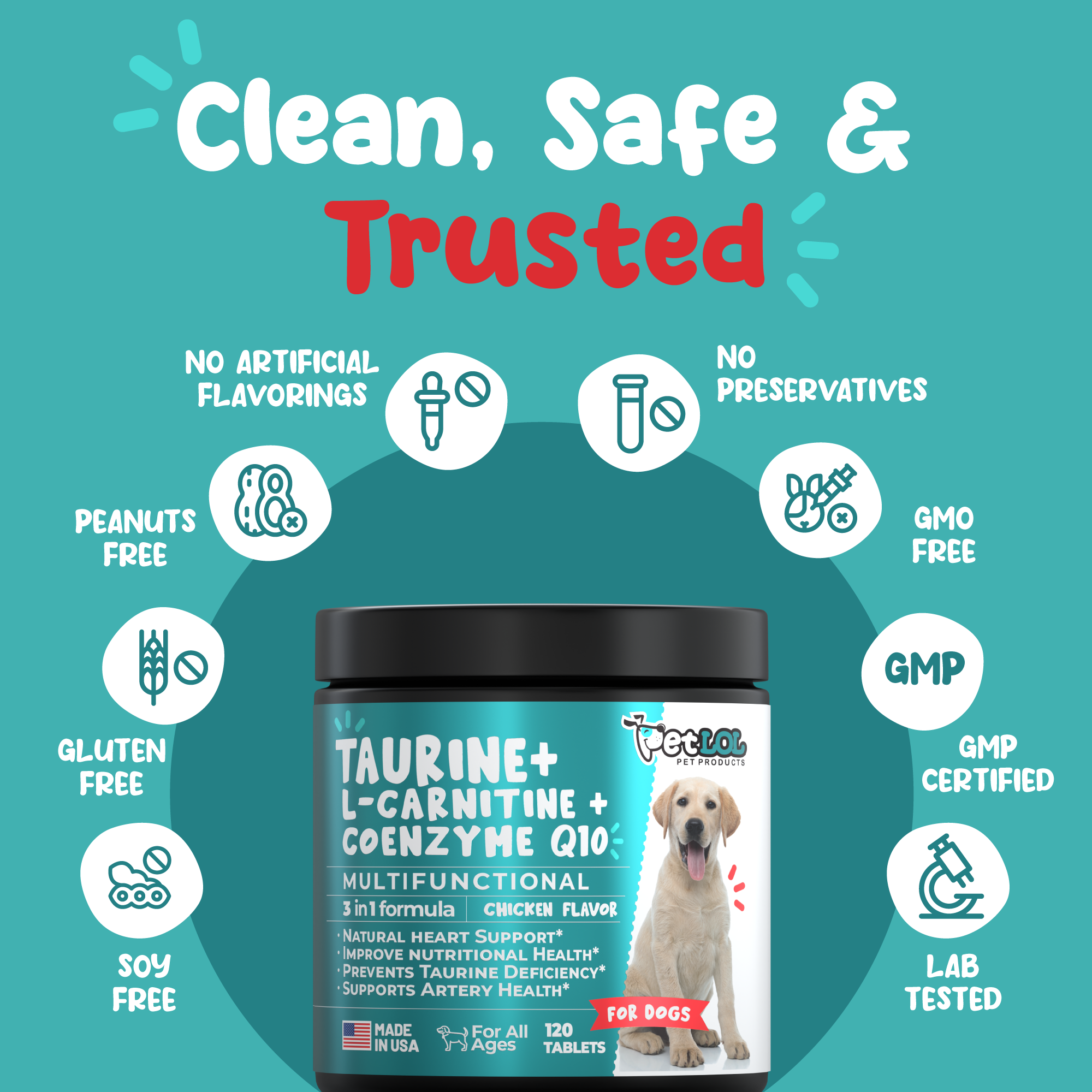 Taurine for Dogs 500mg