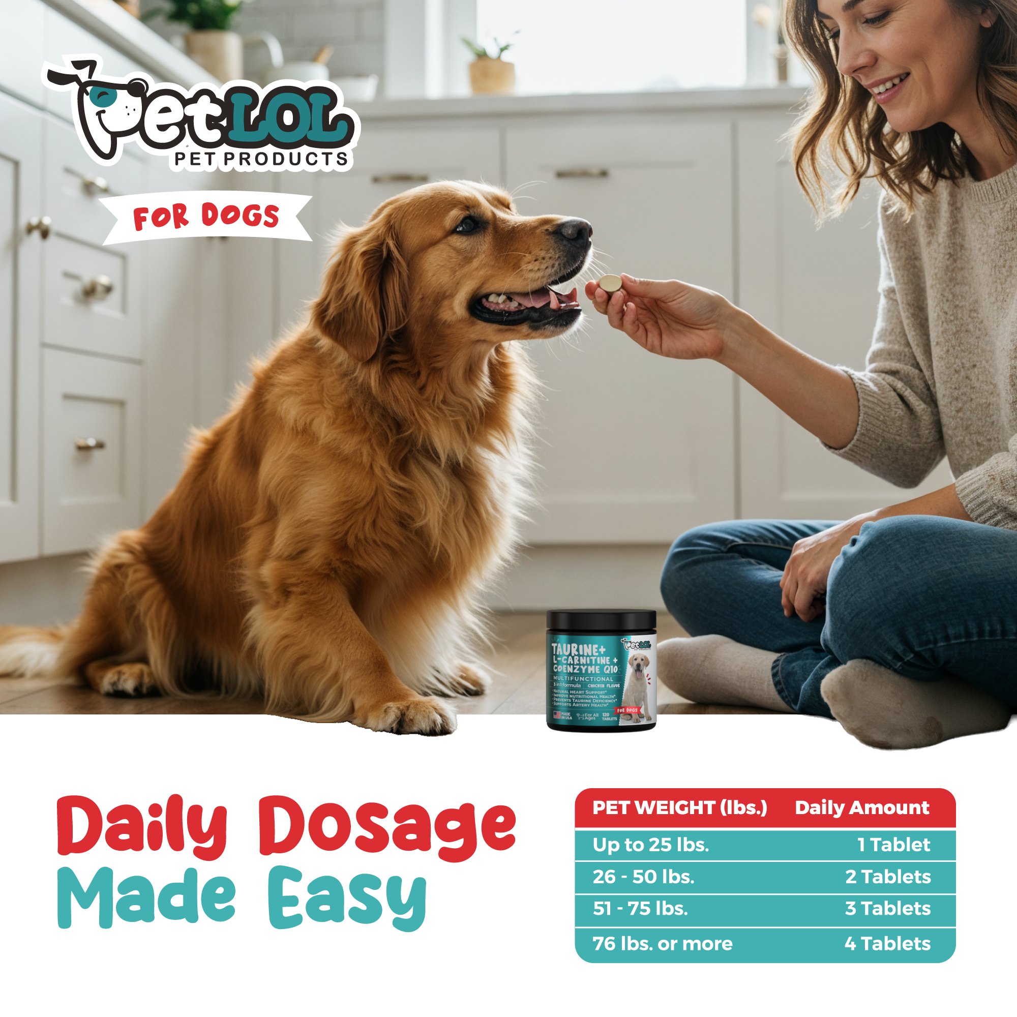 Taurine for Dogs 500mg