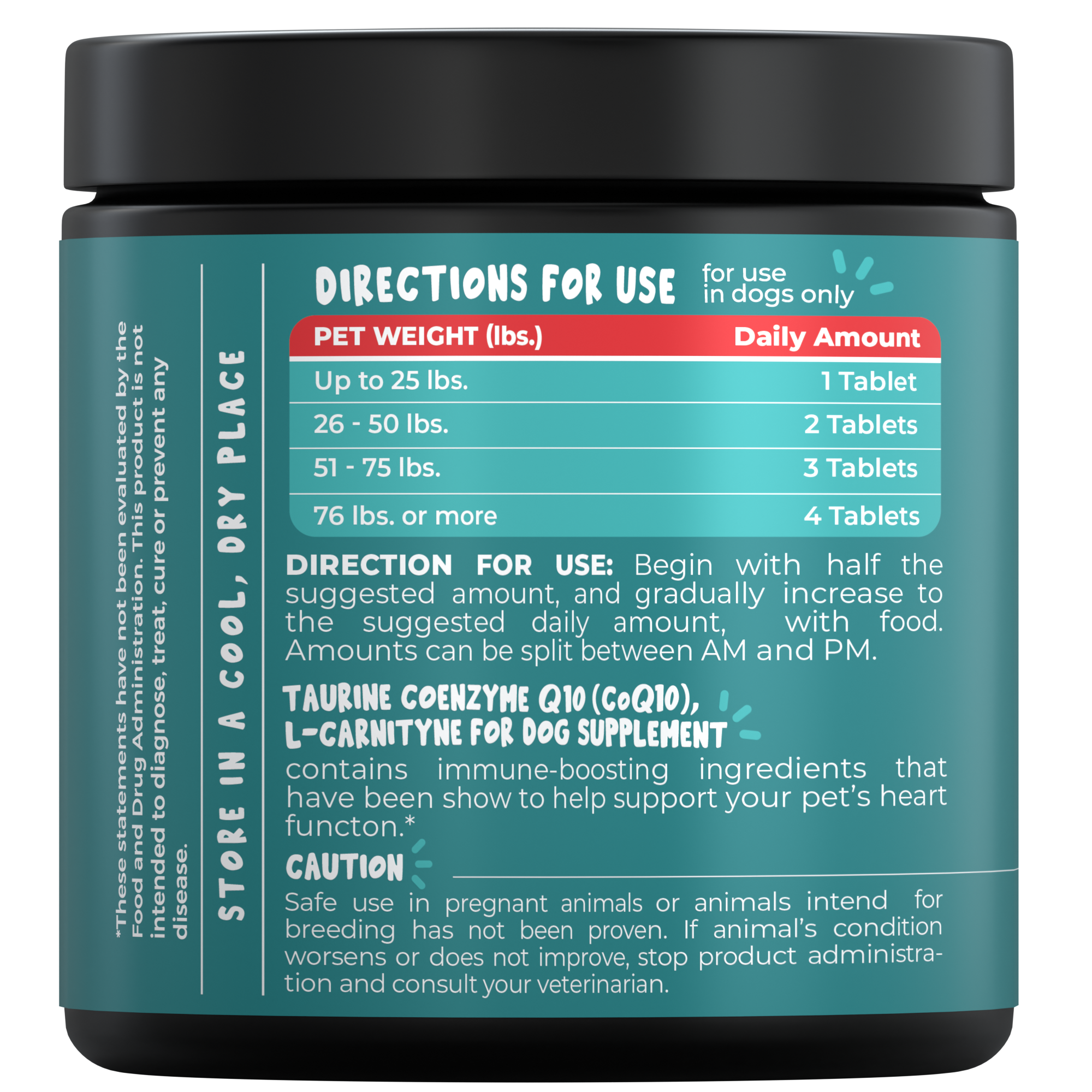 Taurine for Dogs 500mg
