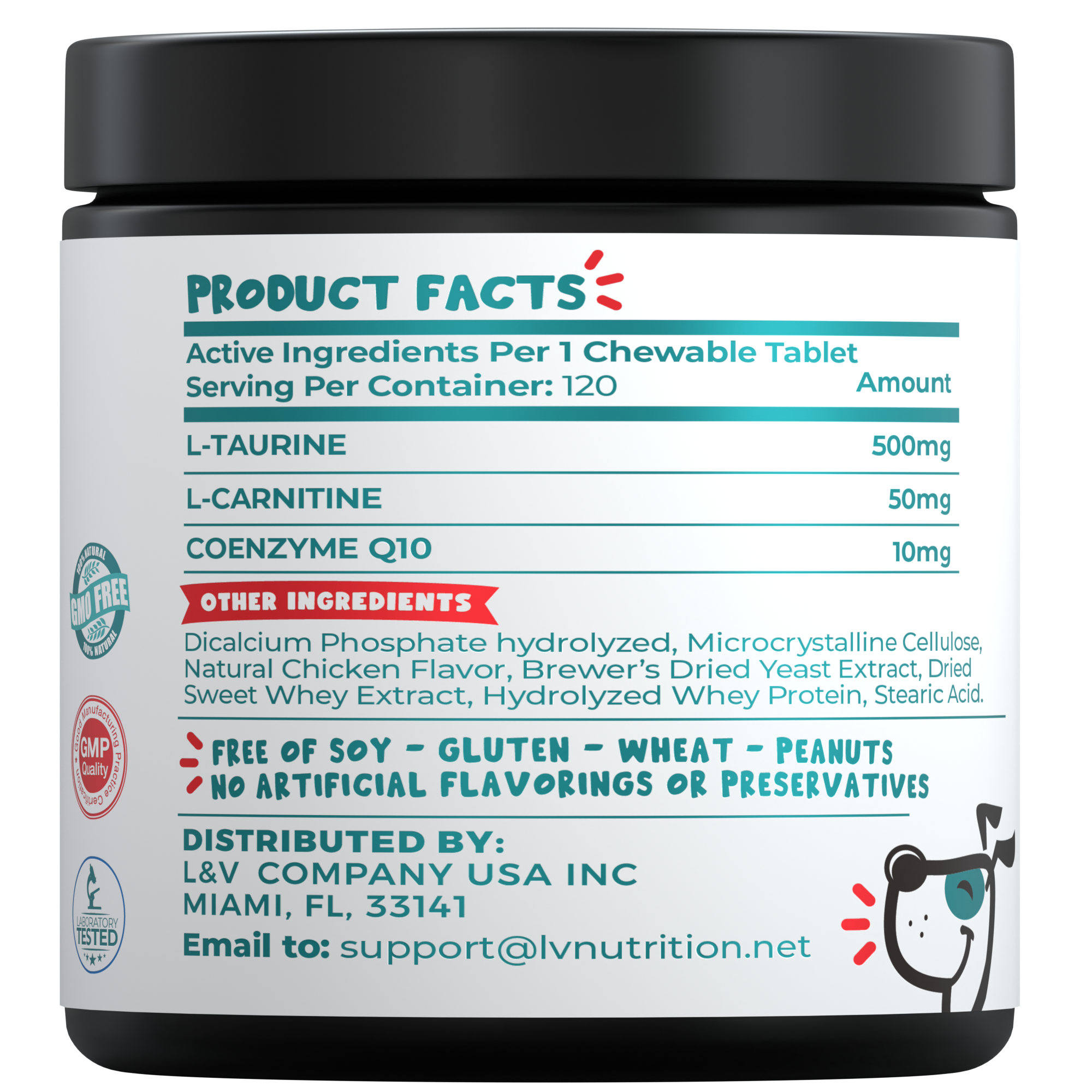 Taurine for Dogs 500mg