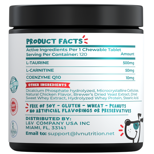 Taurine for Dogs 500mg